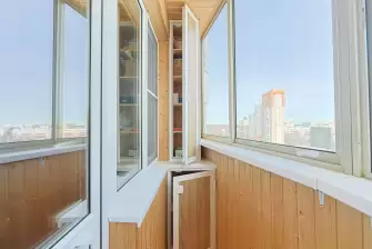 Остекление профилем Рехау и отделка балкона